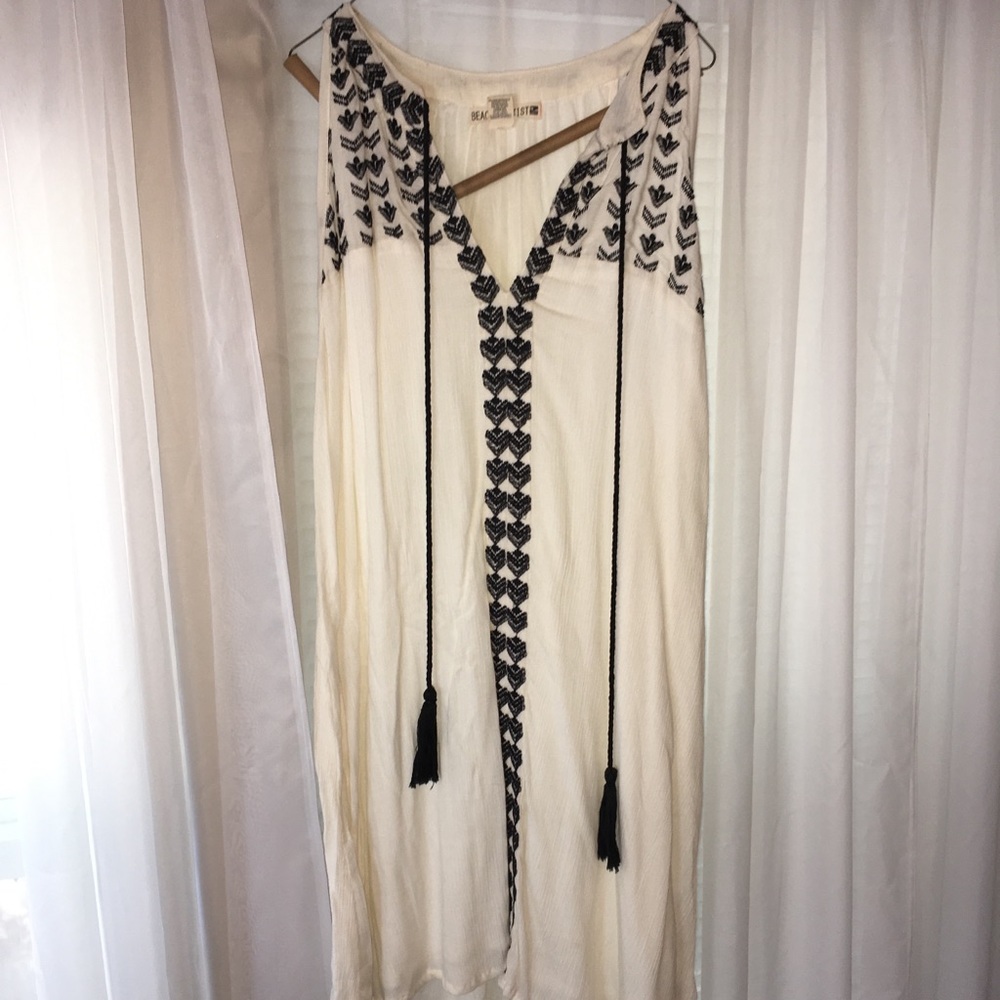 White embroidered dress